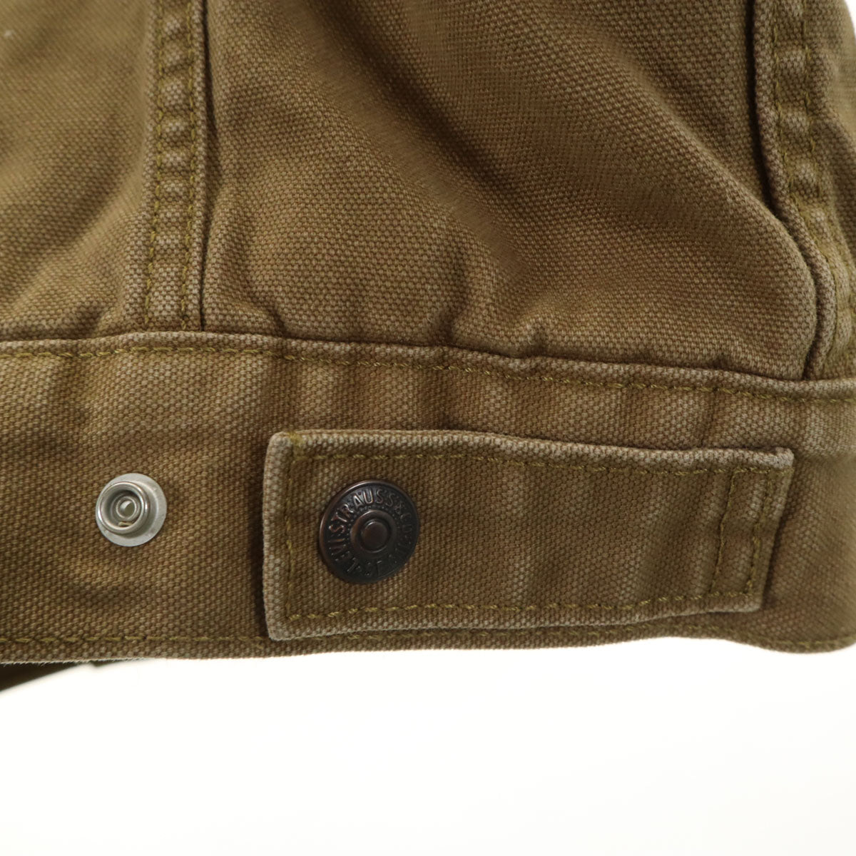 LEVI'S PREMIUM リーバイスプレミアム ビッグE シェルパ トラッカー ジャケット S カーキブラウン 裏ボア メンズ