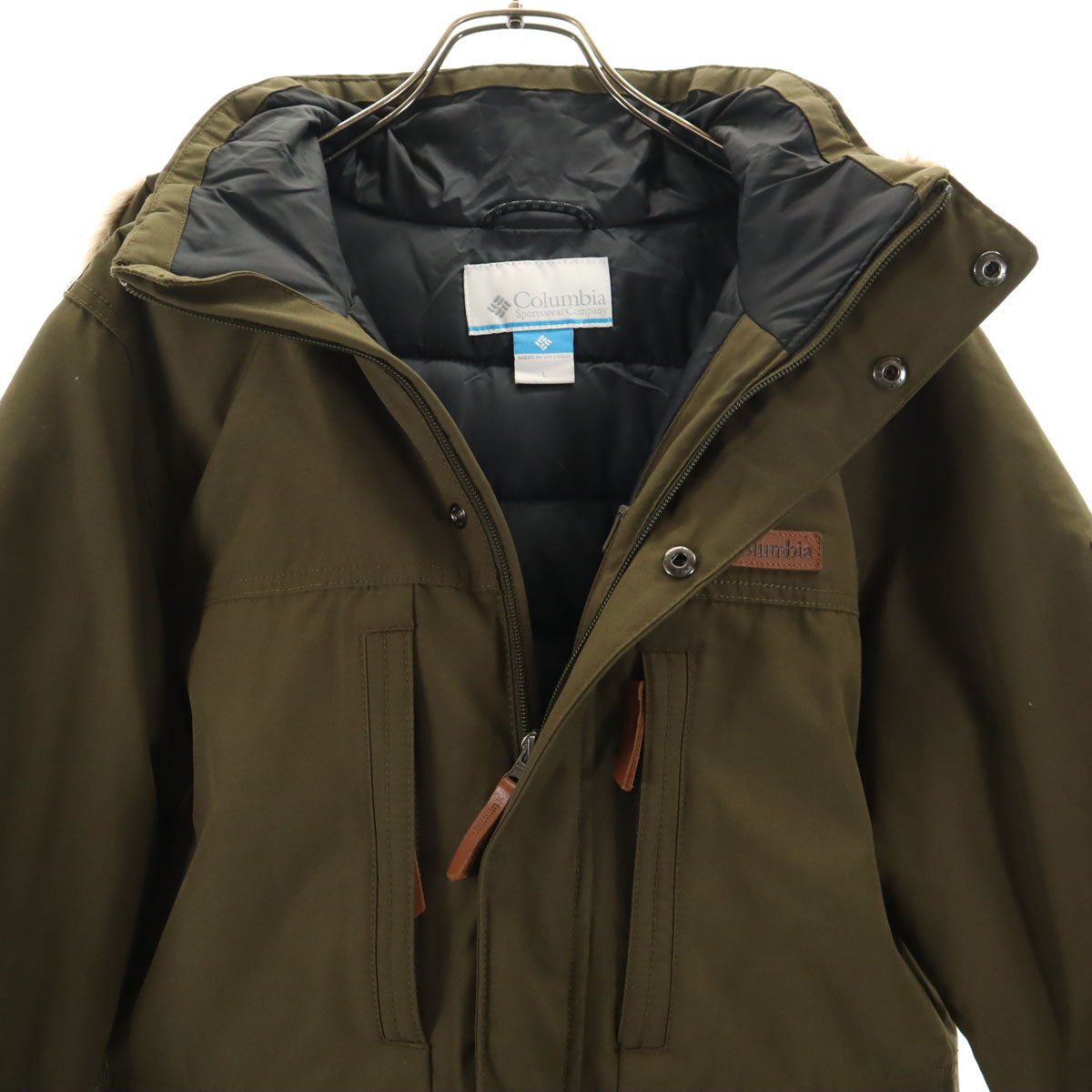 Columbia コロンビア マーカム ピーク マウンテンパーカー L カーキ ジャケット 中綿 アウトドア メンズ