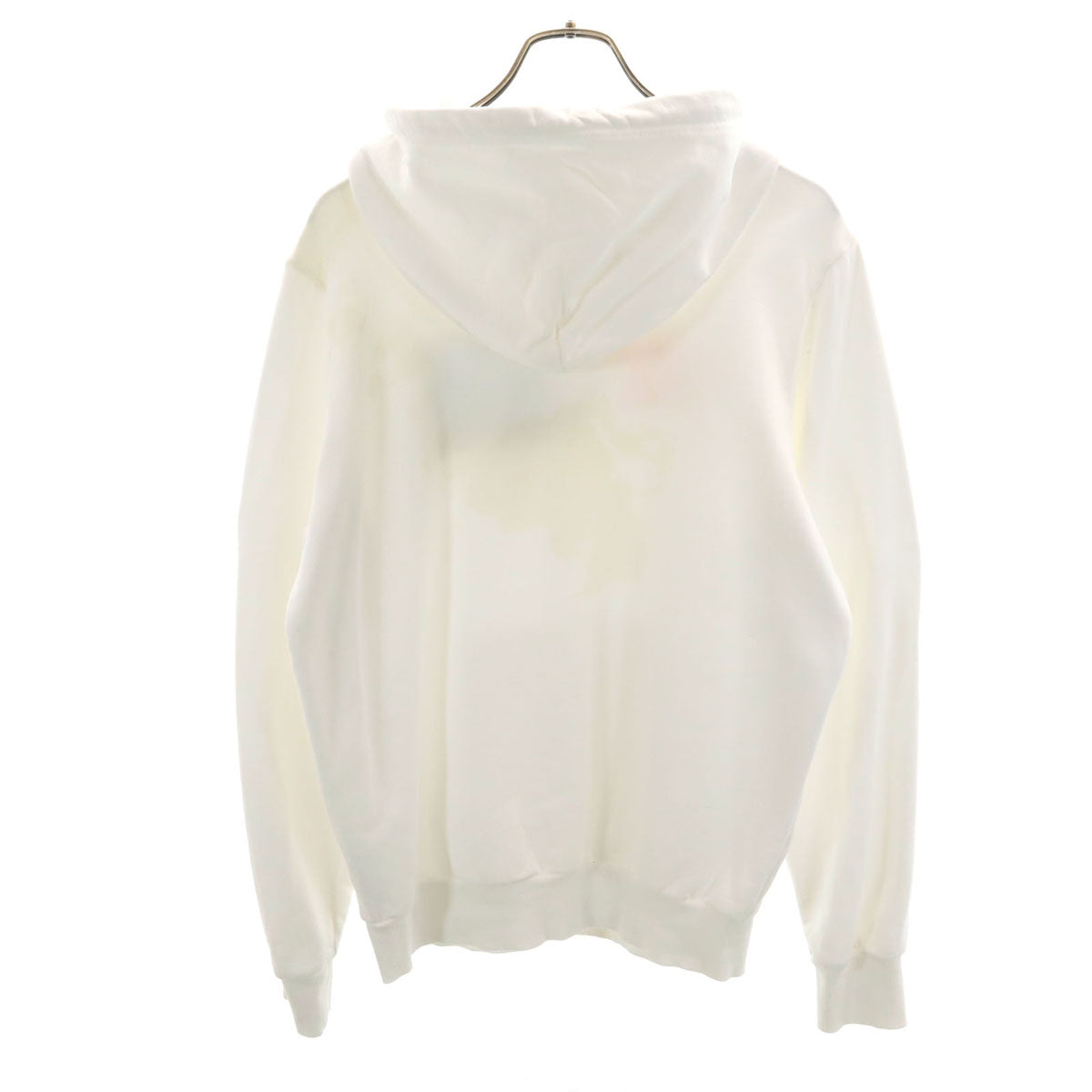 DIESEL ディーゼル 長袖 スウェットパーカー S ホワイト プルオーバー メンズ