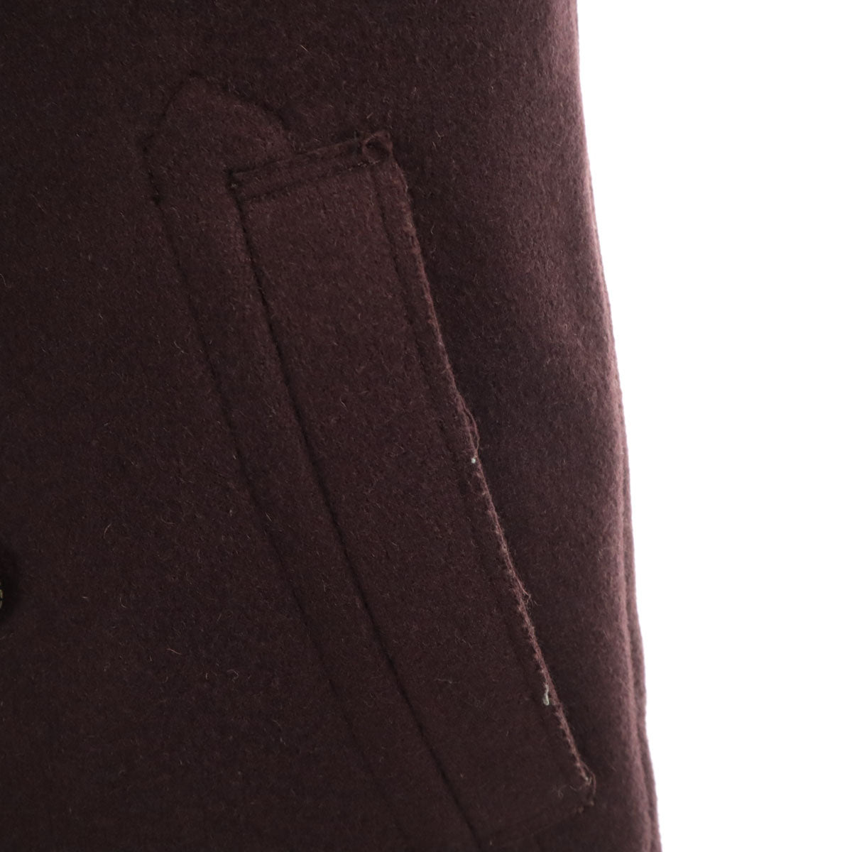 Iroquois イロコイ 日本製 ピーコート 1 バーガンディ Pコート レディース