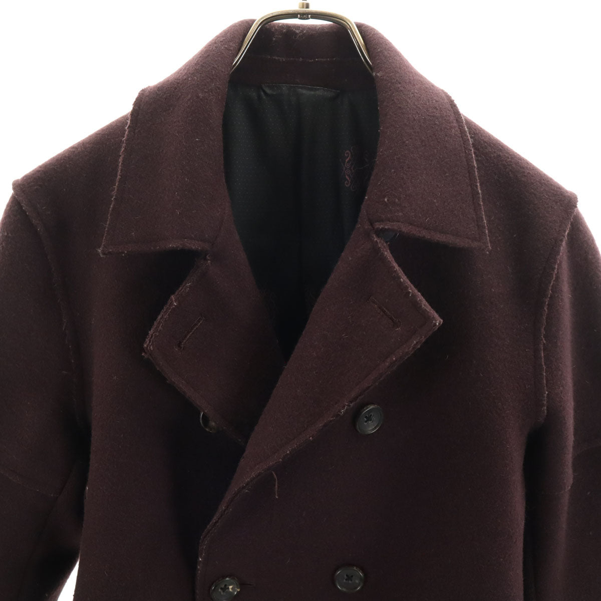 Iroquois イロコイ 日本製 ピーコート 1 バーガンディ Pコート レディース