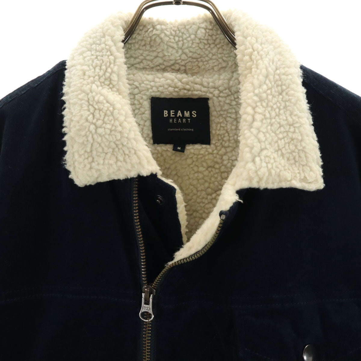 BEAMS HEART ビームスハート コーデュロイジャケット M ネイビー 裏ボア メンズ