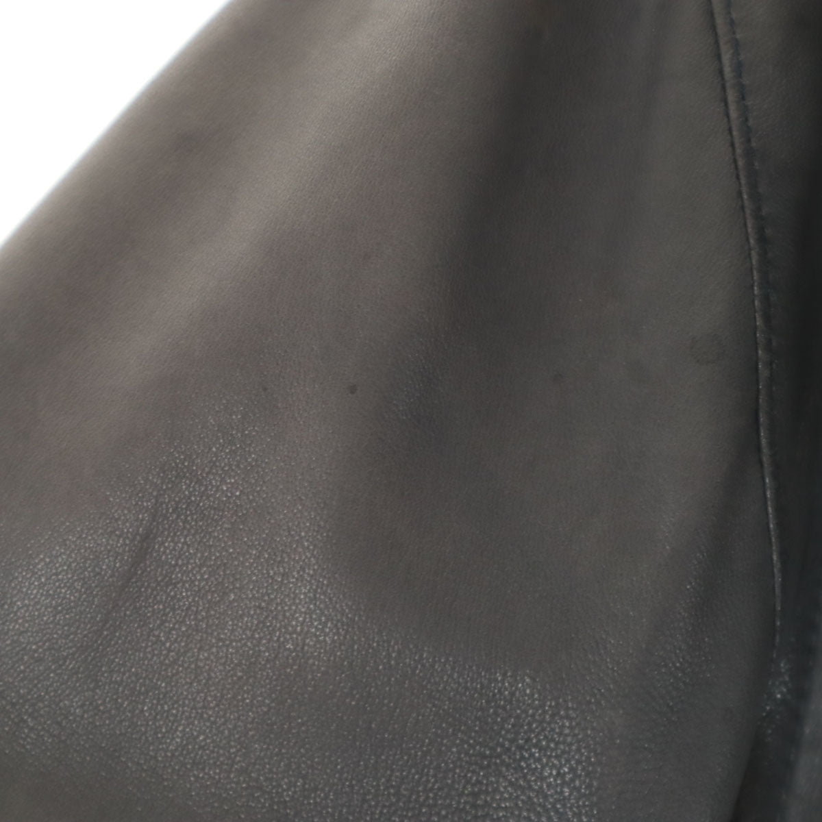 DOMENICO+SAVIO ドメニコアンドサビオ フード レザージャケット 46 チャコールグレー メンズ