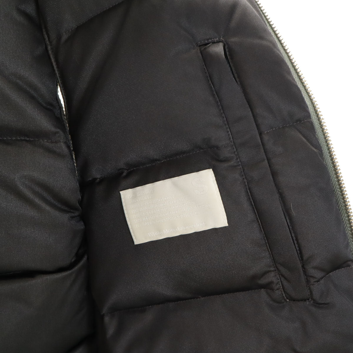 WHITE MOUNTAINEERING ホワイトマウンテニアリング 2010AW ダウンベスト S グレー メンズ
