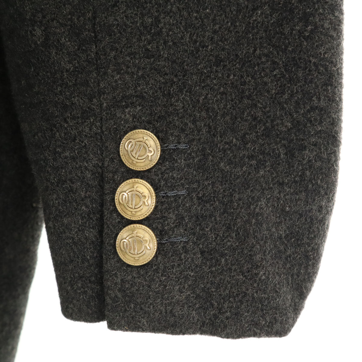 美品 Christian Dior MONSIEUR クリスチャンディオール ムッシュ 90s オールド テーラードジャケット L グレー系 メンズ