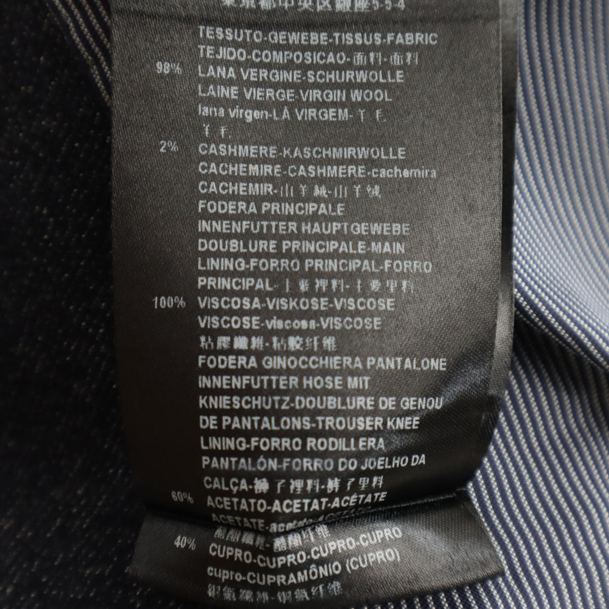 GIORGIO ARMANI ジョルジオアルマーニ イタリア製 テーラードジャケット 44 ネイビー系 メンズ