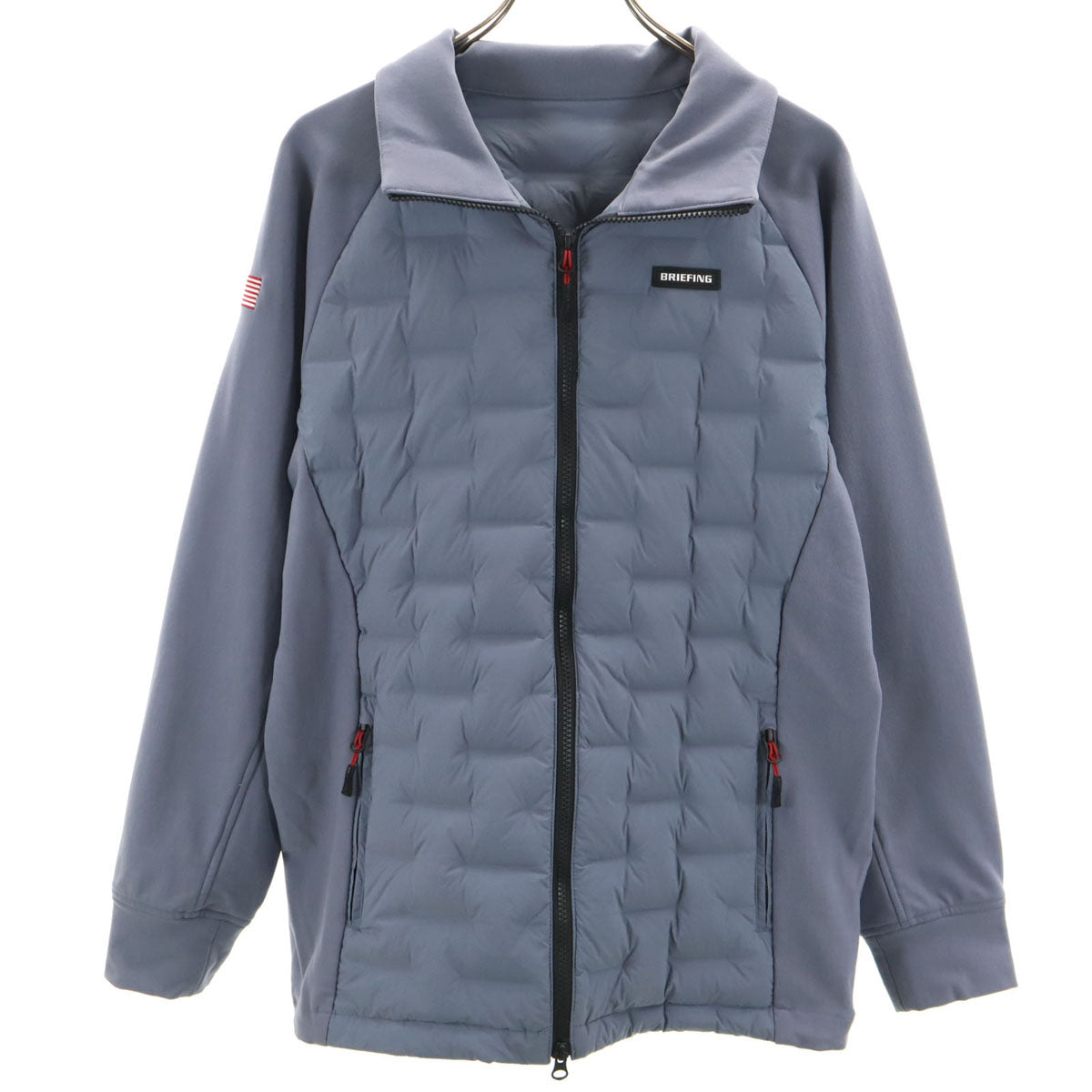 美品 BRIEFING ブリーフィング ゴルフ 中綿ジャケット L ブルー系 メンズ