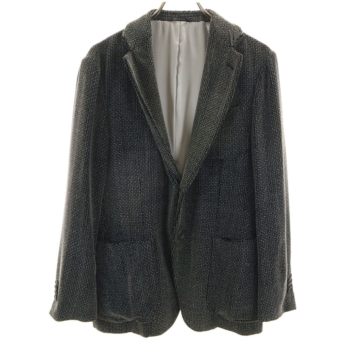 GIORGIO ARMANI ジョルジオアルマーニ イタリア製 テーラードジャケット 46 ブラック系 メンズ