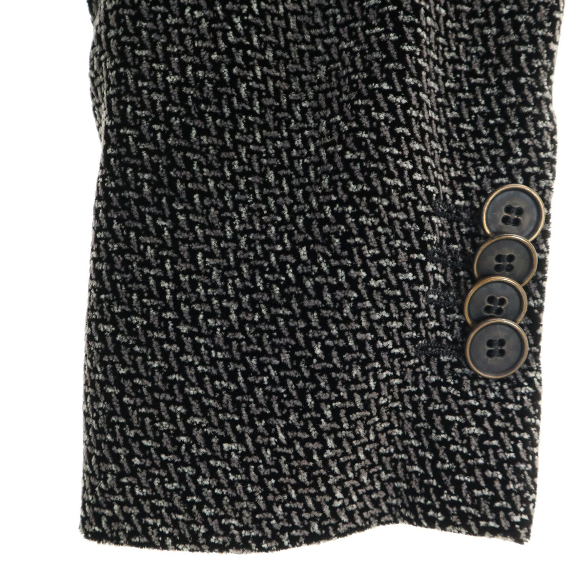 GIORGIO ARMANI ジョルジオアルマーニ イタリア製 テーラードジャケット 46 ブラック系 メンズ