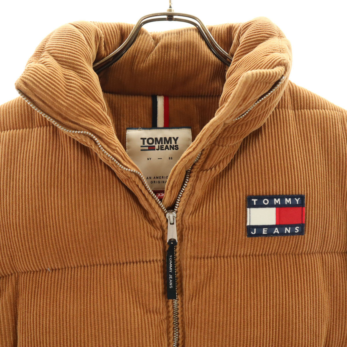 TOMMY JEANS トミージーンズ コーデュロイ 中綿ジャケット XS ベージュ系 レディース