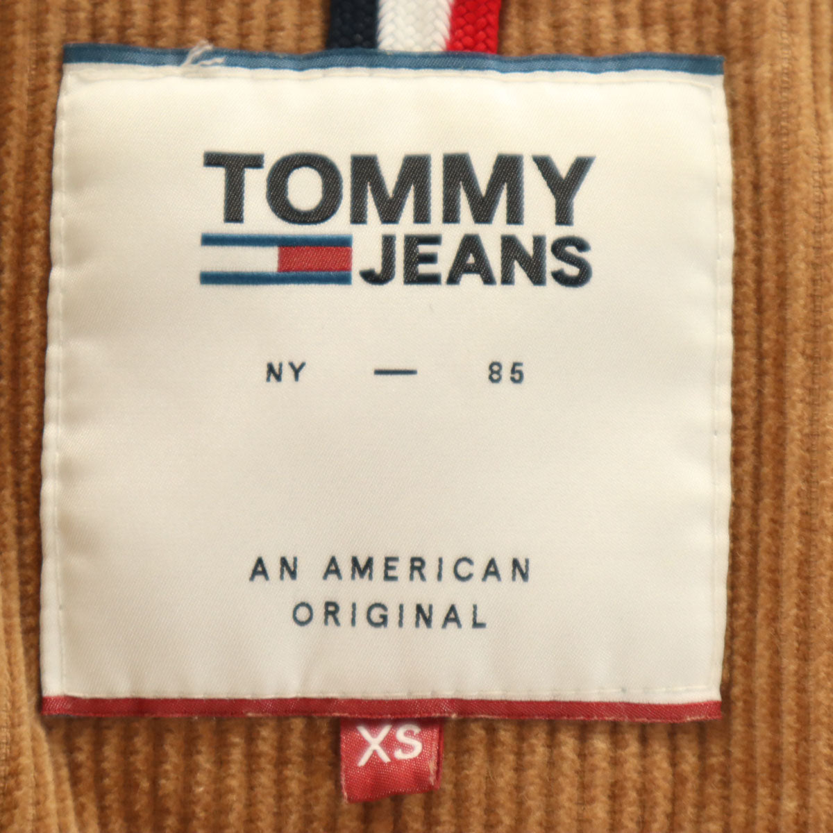 TOMMY JEANS トミージーンズ コーデュロイ 中綿ジャケット XS ベージュ系 レディース