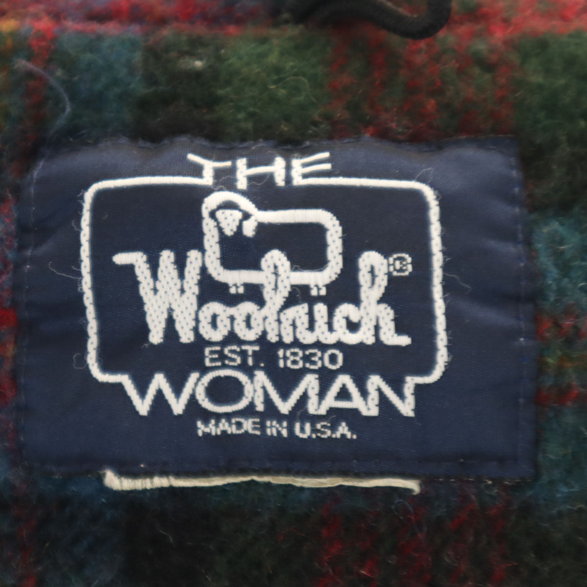 WOOLRICH ウールリッチ 80s USA製 ヴィンテージ 紺タグ ジャケット グリーン系 レディース