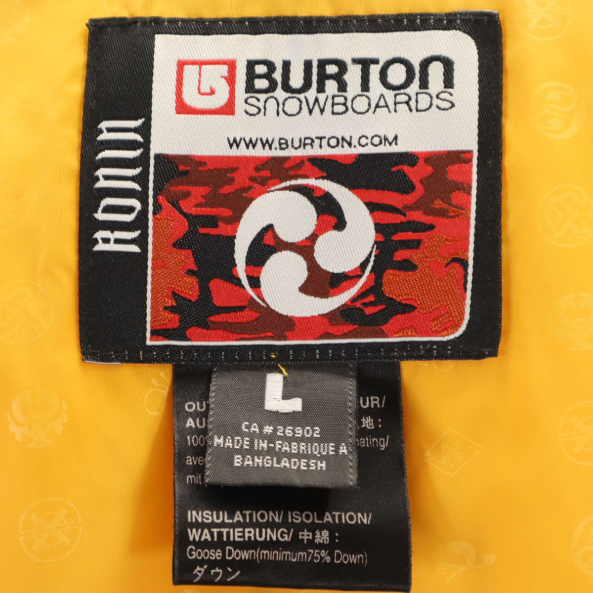 BURTON バートン スキー 2WAY ダウンジャケット L ブラック系 メンズ