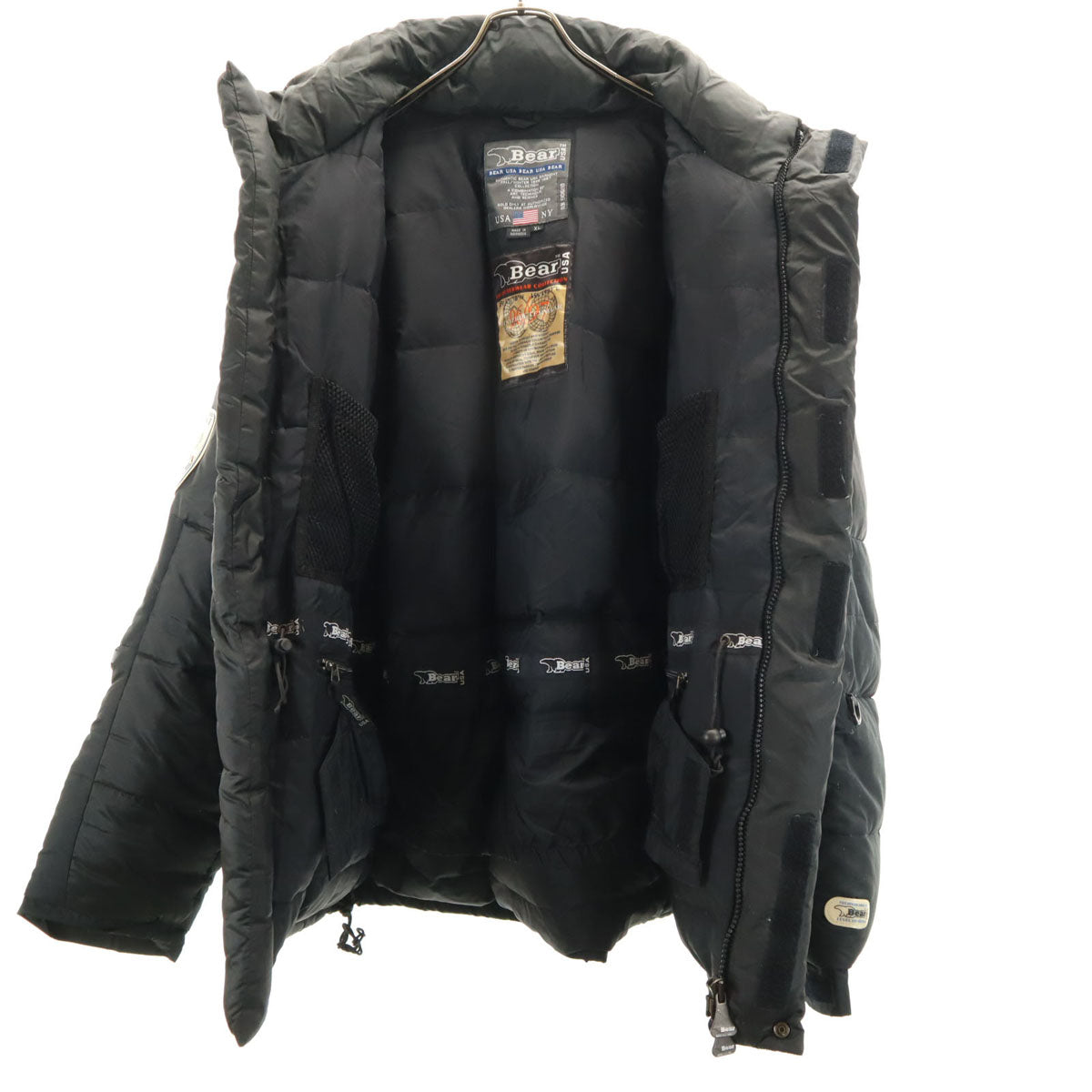 Bear ベアー ダウンジャケット XL ブラック メンズ