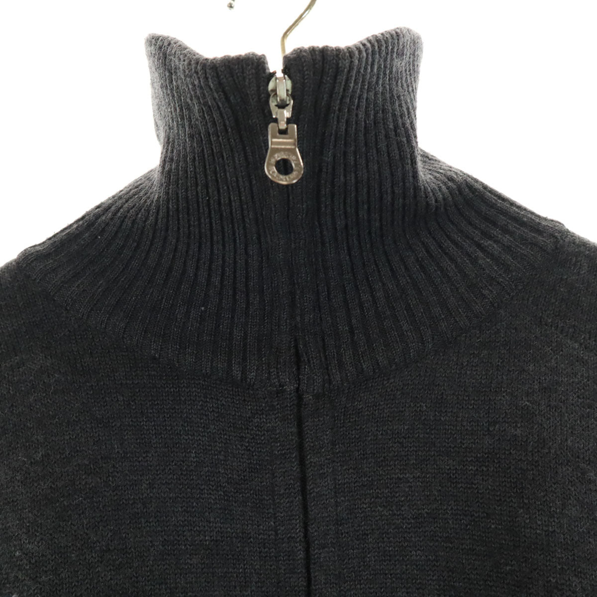 美品 BURBERRY BLACK LABEL バーバリーブラックレーベル 日本製 ニットジャケット 3 ブラック系 三陽商会 メンズ