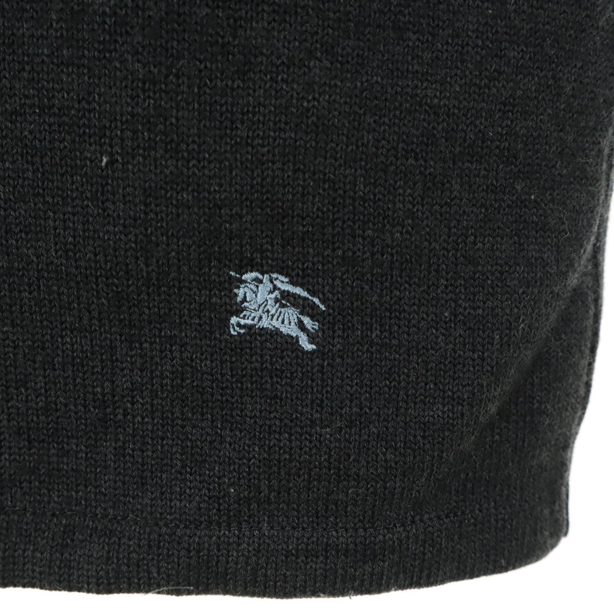 美品 BURBERRY BLACK LABEL バーバリーブラックレーベル 日本製 ニットジャケット 3 ブラック系 三陽商会 メンズ