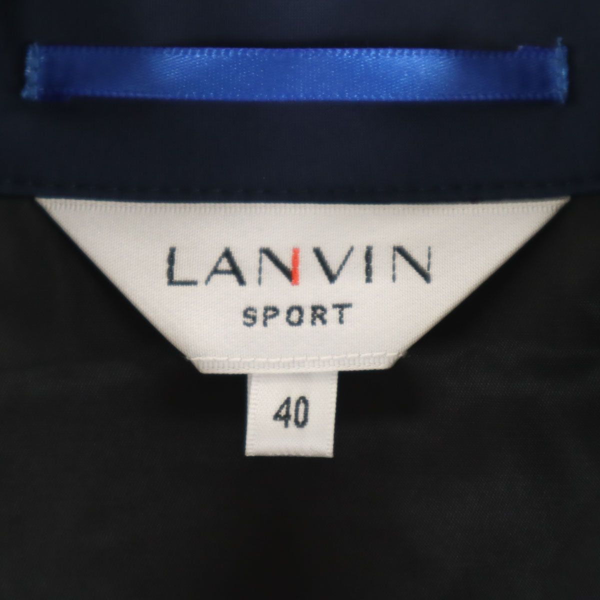 美品 LANVIN SPORT ランバンスポール 中綿ジャケット 40 ネイビー メンズ