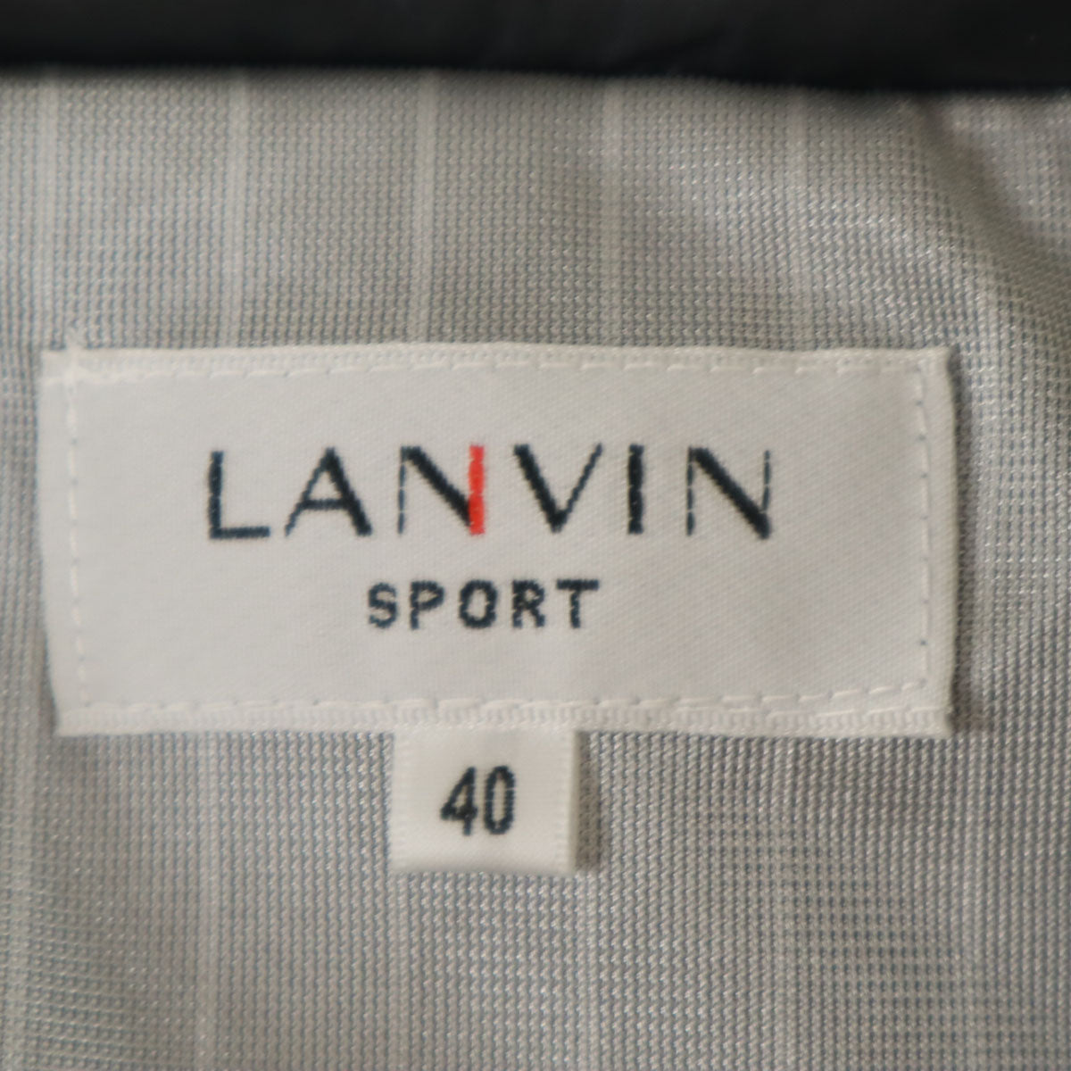 美品 LANVIN SPORT ランバンスポール ニットベスト 40 ブラック メンズ