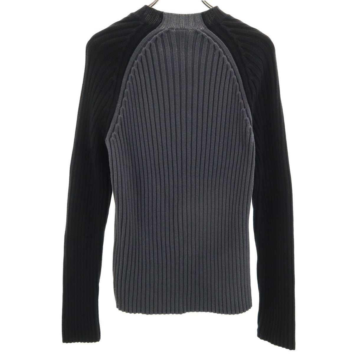 美品 ARMANI EXCHANGE アルマーニエクスチェンジ 90s オールド 長袖 ニット L グレー系 セーター メンズ