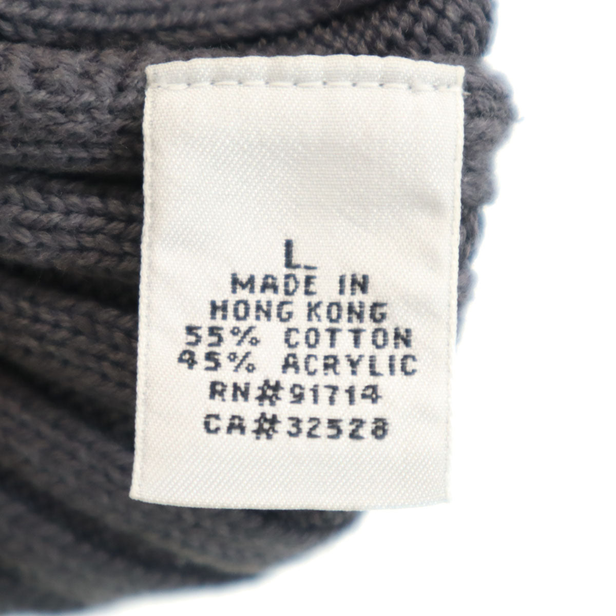 美品 ARMANI EXCHANGE アルマーニエクスチェンジ 90s オールド 長袖 ニット L グレー系 セーター メンズ