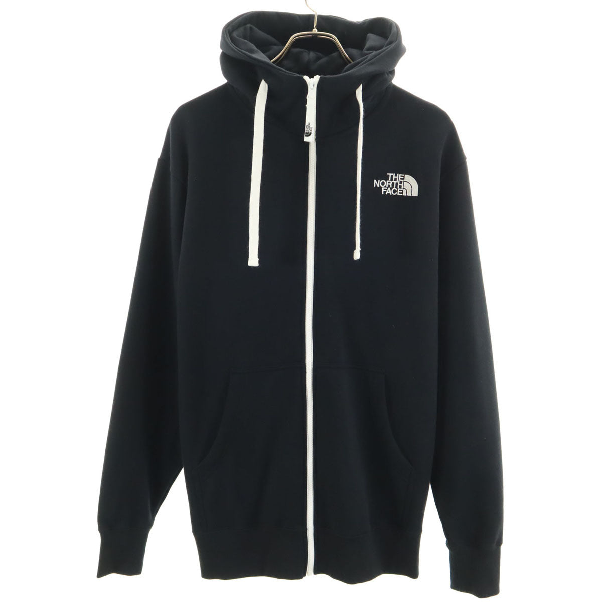 THE NORTH FACE ノースフェイス リアビュー ジップパーカー L ブラック スウェット NT62130 アウトドア メンズ