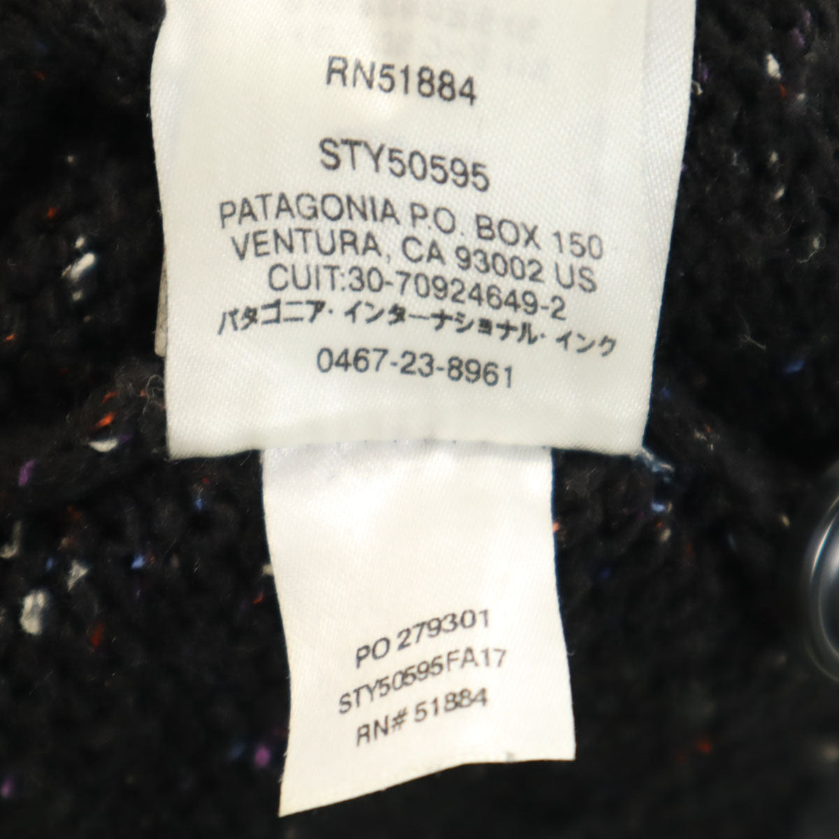 patagonia パタゴニア 長袖 オフカントリープルオーバー ニット L ブラック セーター アウトドア STY50595 メンズ