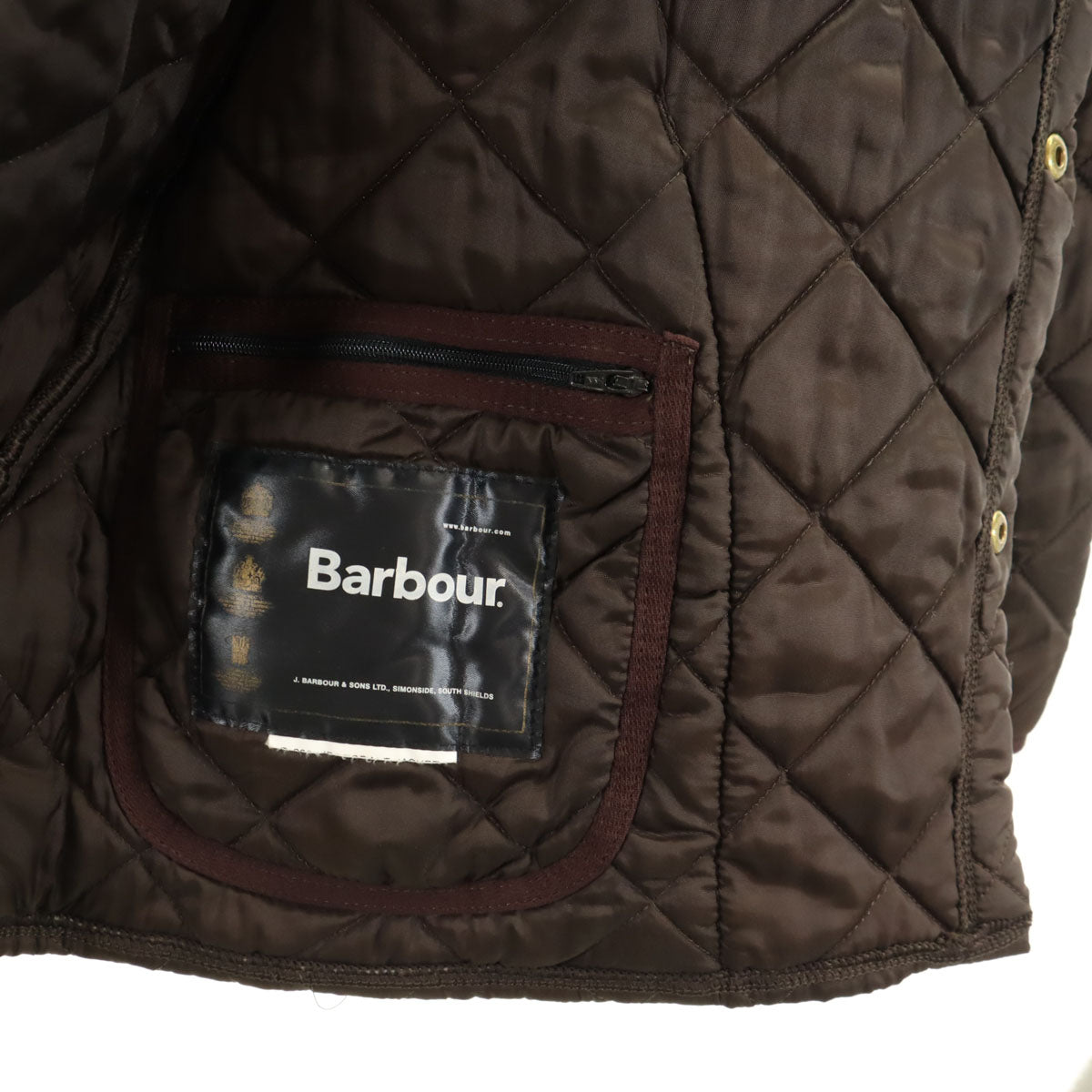Barbour バブアー キルティングコート ブラウン メンズ