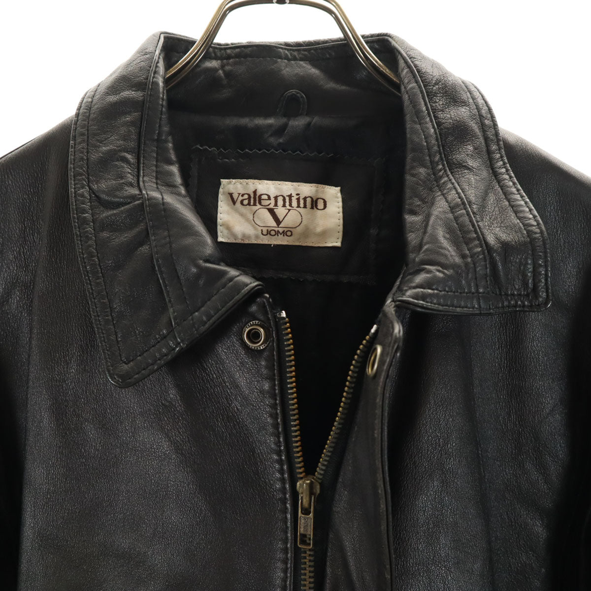 VALENTINO ヴァレンティノ レザージャケット ブラック UOMO メンズ