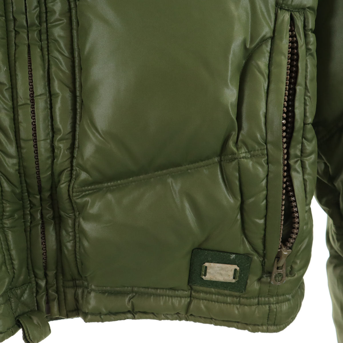 DIESEL ディーゼル ダウンジャケット L カーキ メンズ