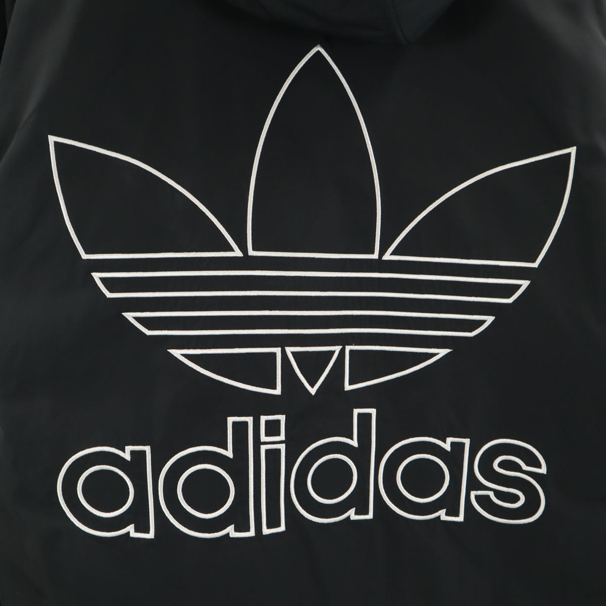 adidas アディダス ビッグトレフォイル フード付き 中綿ジャケット M ブラック レディース