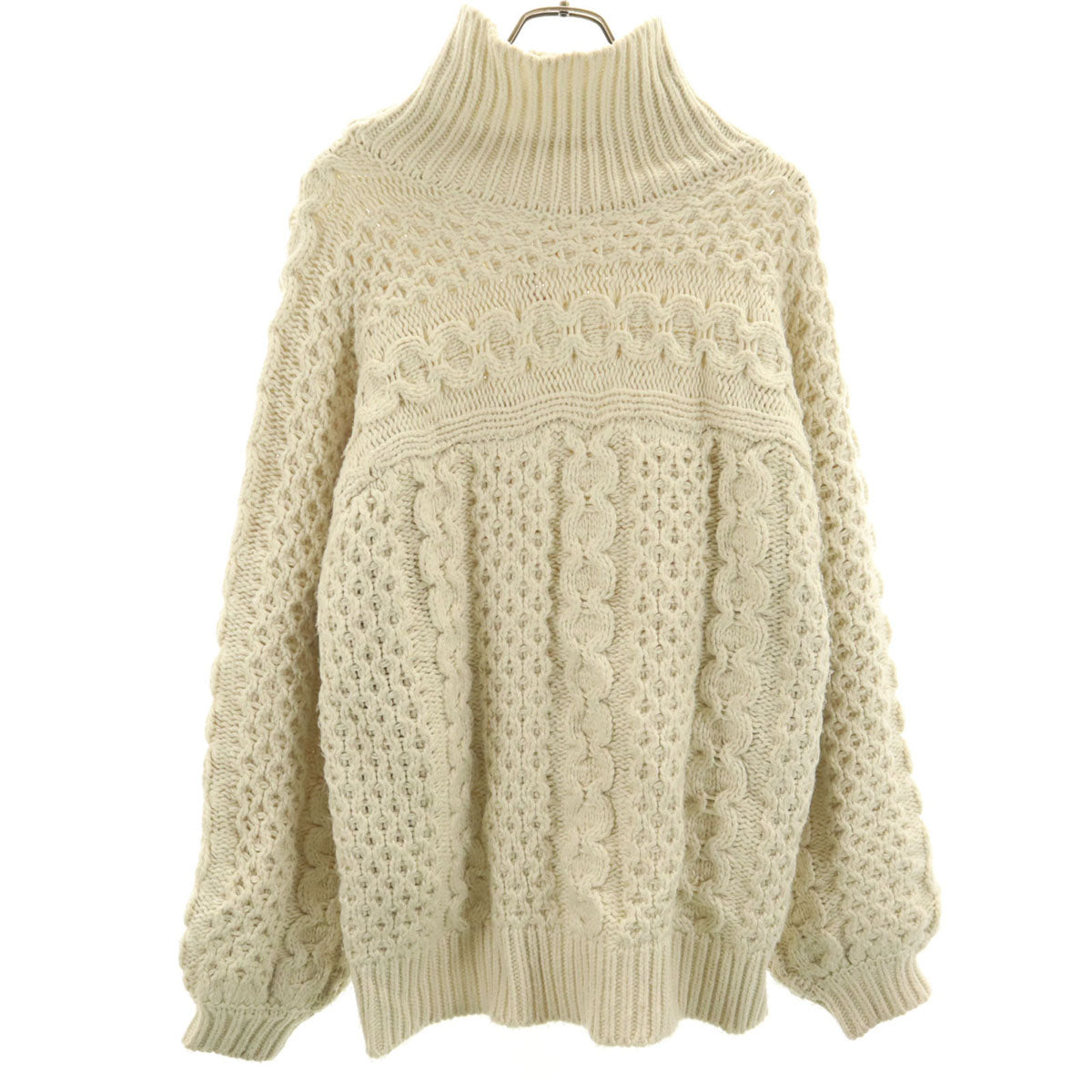 BROWN THEATRE PRODUCTS ブラウンシアタープロダクツ 長袖 ボトルネック セーター オフホワイト ニット メンズ