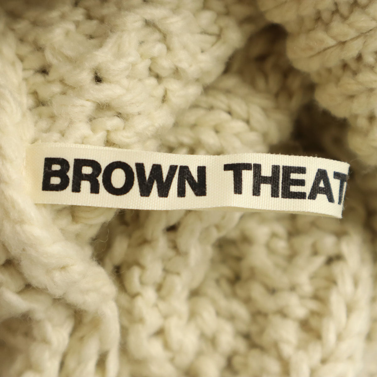 BROWN THEATRE PRODUCTS ブラウンシアタープロダクツ 長袖 ボトルネック セーター オフホワイト ニット メンズ