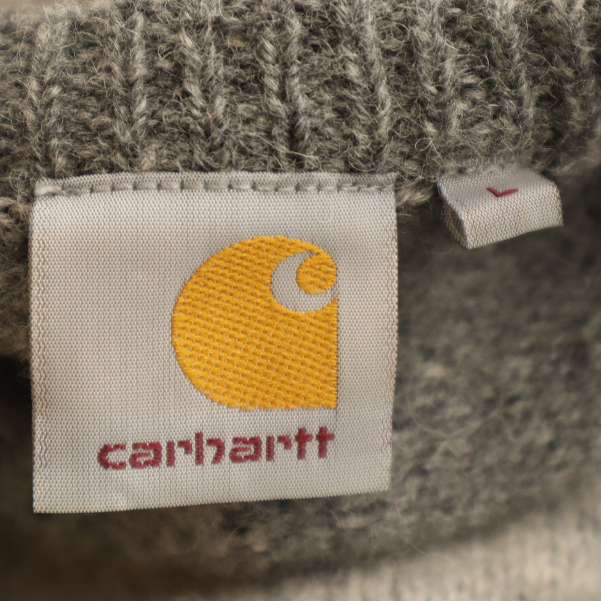 Carhartt カーハート ウールブレンド ボーダー柄 長袖 セーター L グレー メンズ