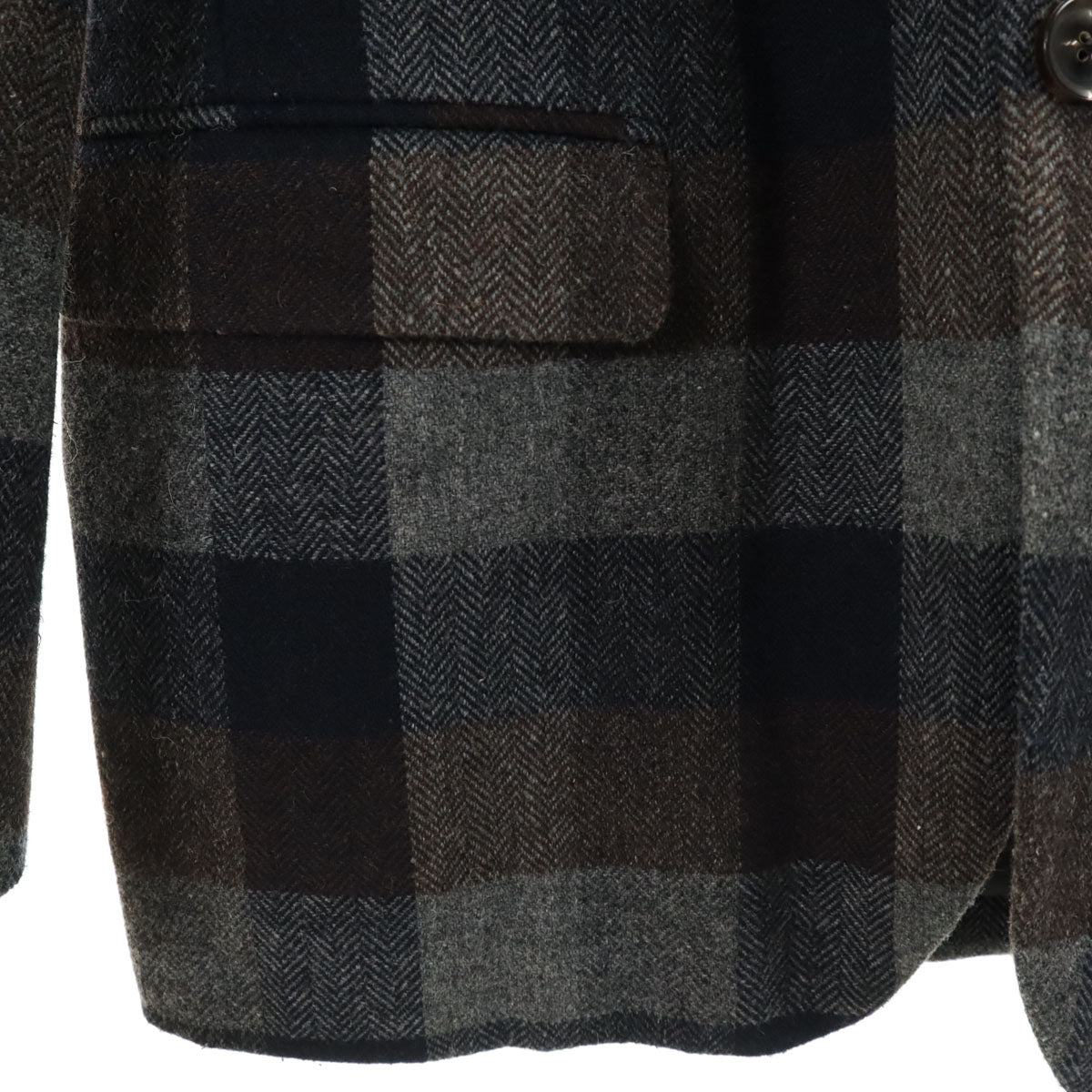 08sircus 08サーカス チェック柄 テーラードジャケット 2/48 グレー メンズ