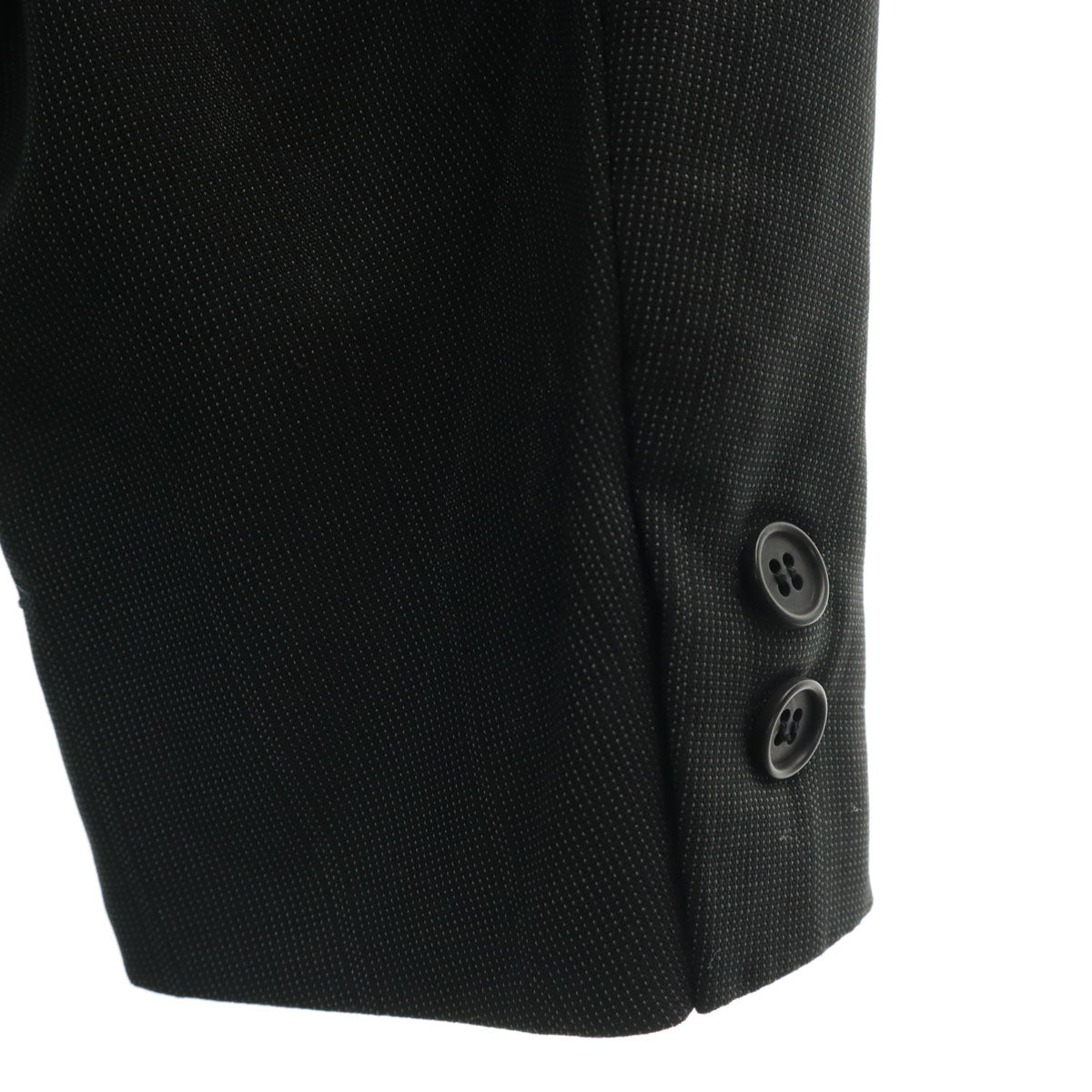 Emporio Armani エンポリオアルマーニ 90s イタリア製 オールド ストライプ柄 スーツ 上下 セットアップ 46 ブラック系 メンズ