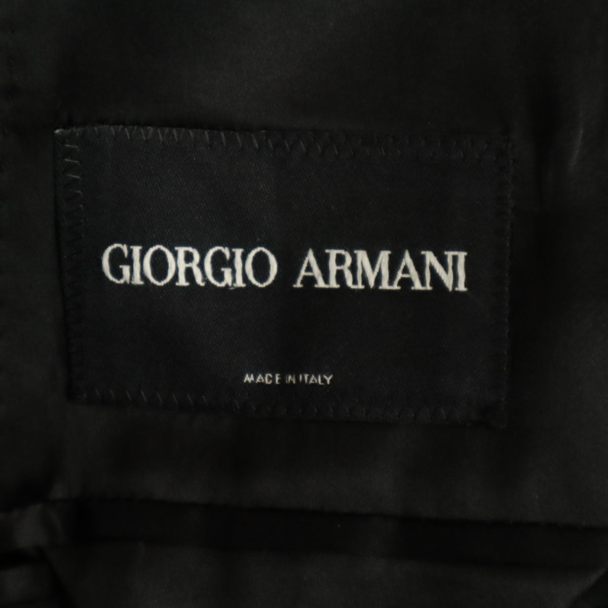 GIORGIO ARMANI ジョルジオアルマーニ イタリア製 スーツ 上下 セットアップ 52 ブラック メンズ