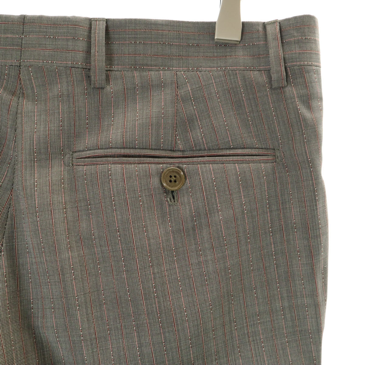 ETRO エトロ イタリア製 シルクブレンド ストライプ柄 スーツ 上下 セットアップ 44 グレー メンズ