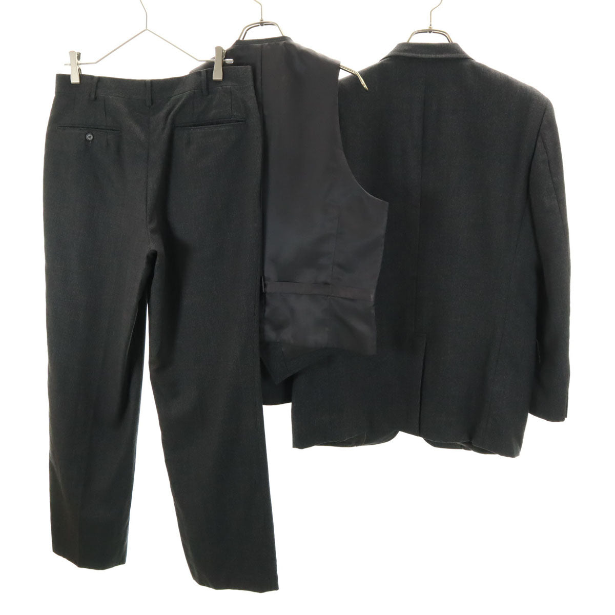 Arran house アランハウス スーツ 上下 セットアップ YA6 チャコールグレー メンズ