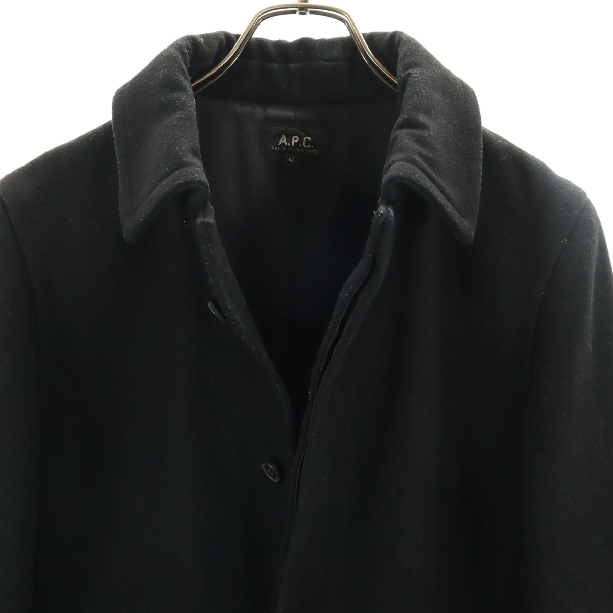 A.P.C. アーペーセー フランス製 ウールジャケット M ブラック メンズ