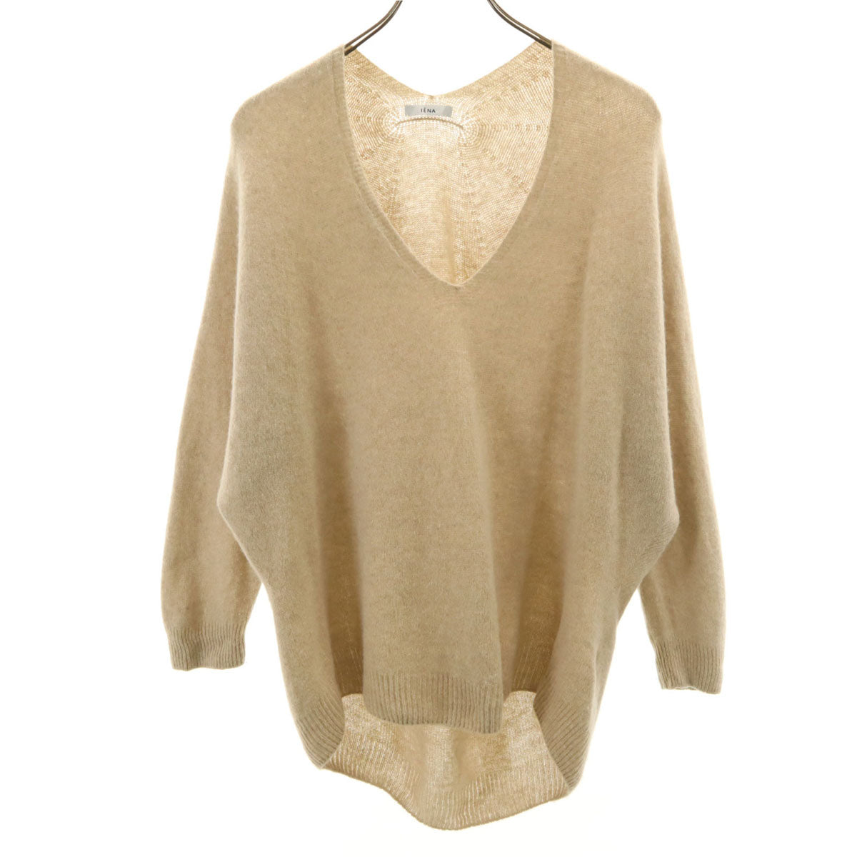 IENA イエナ 長袖 コクーン Vネック ニット ベージュ セーター メンズ
