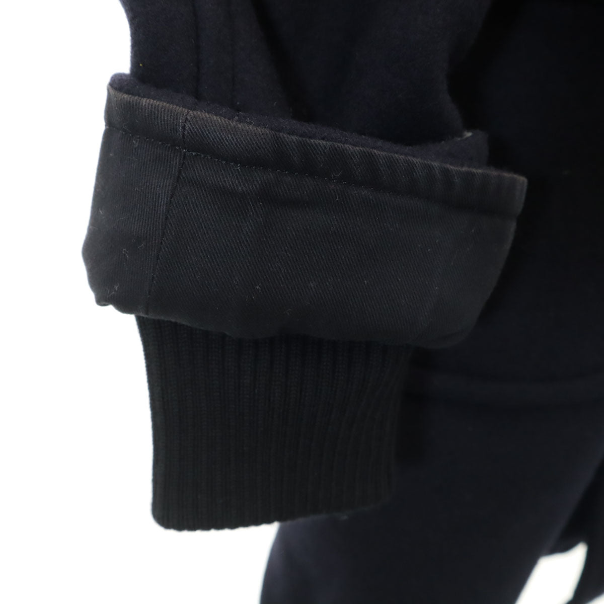 SCYE BASICS サイベーシックス メルトン ダッフルコート 38 ネイビー レディース