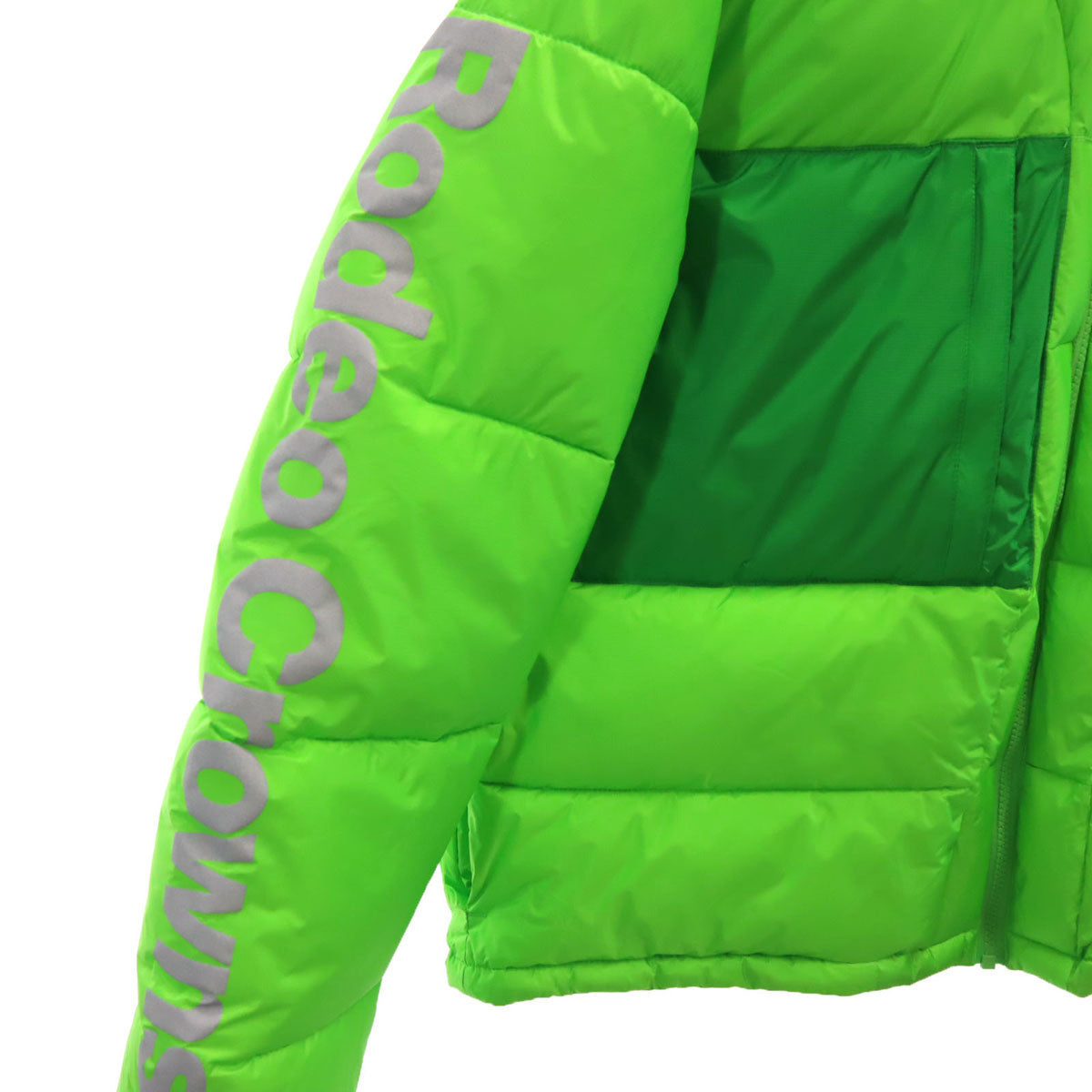 Rodeo Crowns ロデオクラウンズ ワイドボウル 中綿ジャケット S ネオングリーン レディース