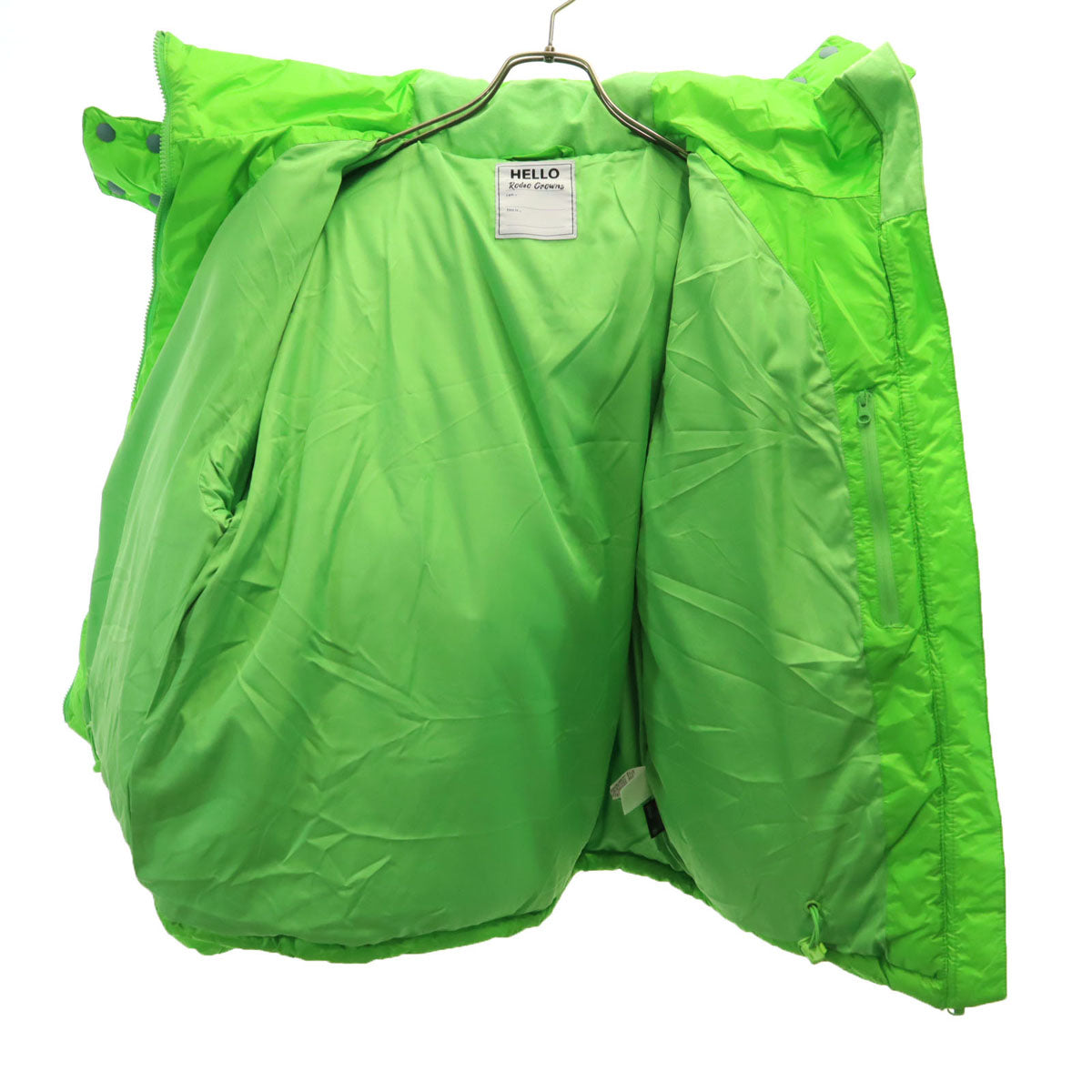 Rodeo Crowns ロデオクラウンズ ワイドボウル 中綿ジャケット S ネオングリーン レディース