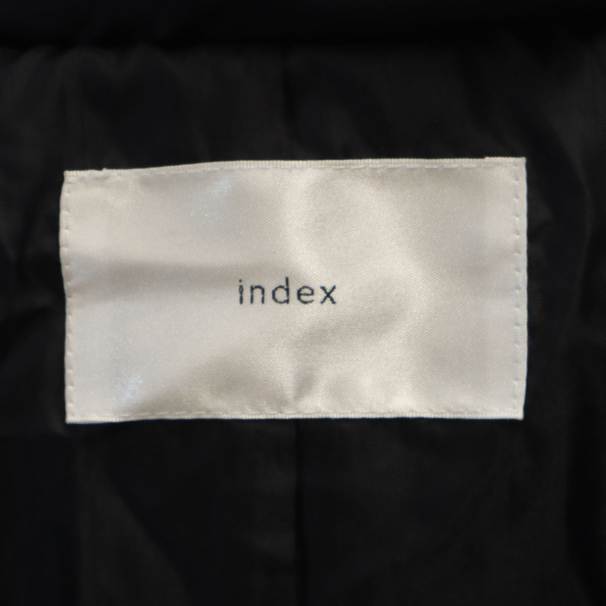 未使用 index インデックス ダウンジャケット 40 ブラック レディース