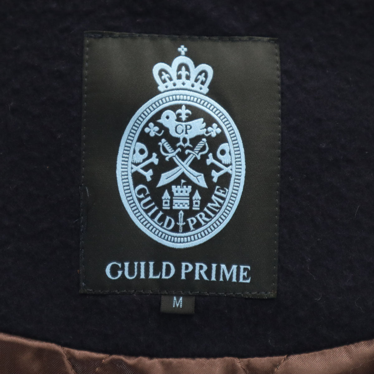 GUILD PRIME ギルドプライム フーデッド コート M レッドブラウン系 メンズ