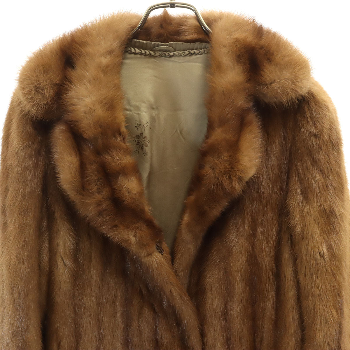 毛皮コート 9 ブラウン レディース