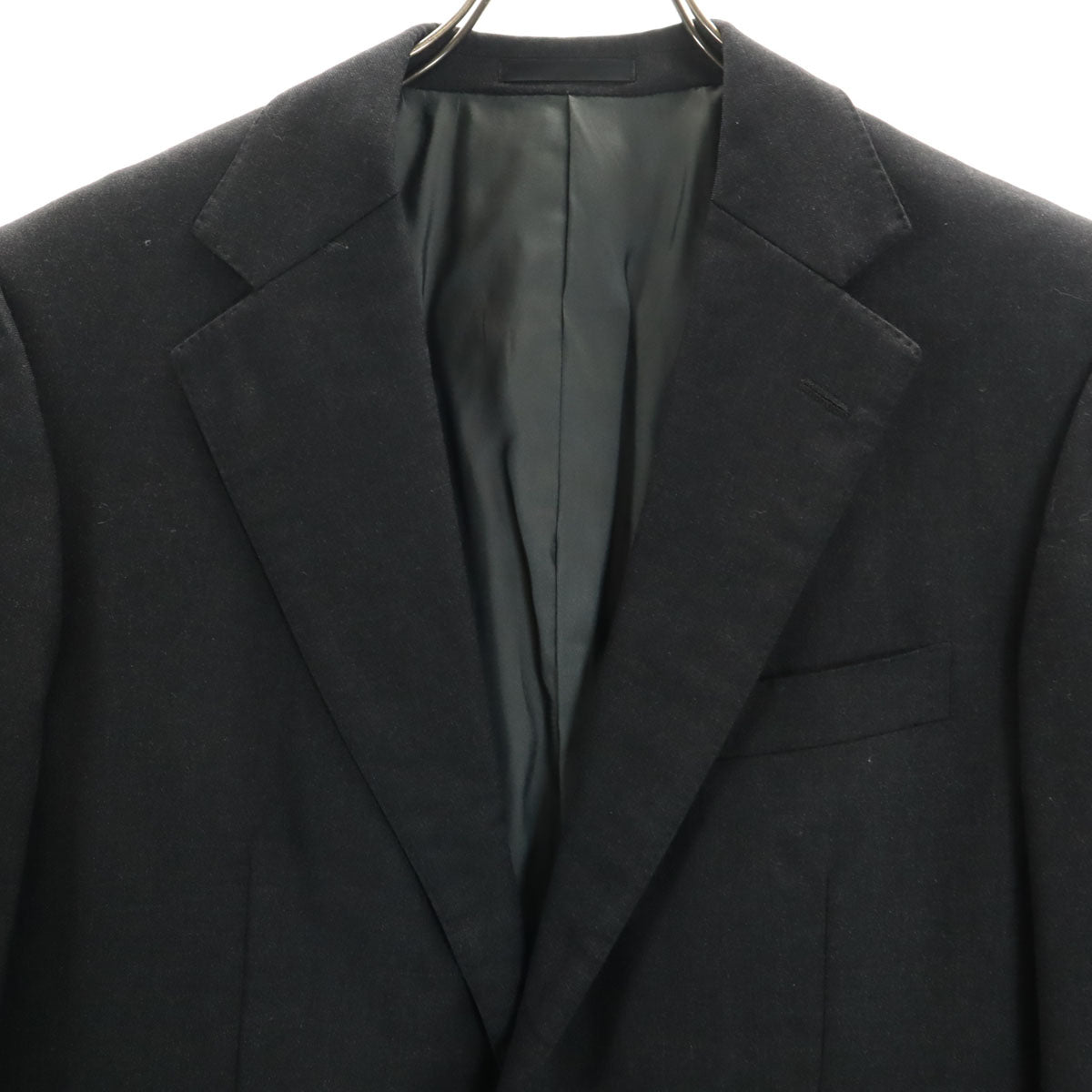 BURBERRY LONDON バーバリーロンドン 日本製 ウールブレンド パンツスーツ 上下 セットアップ AB5 チャコールグレー 三陽商会 メンズ