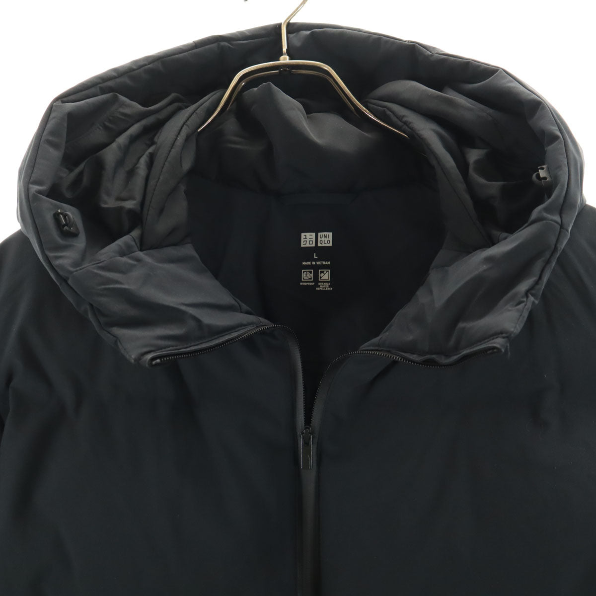 UNIQLO ユニクロ シームレス ダウンパーカー L チャコール レディース