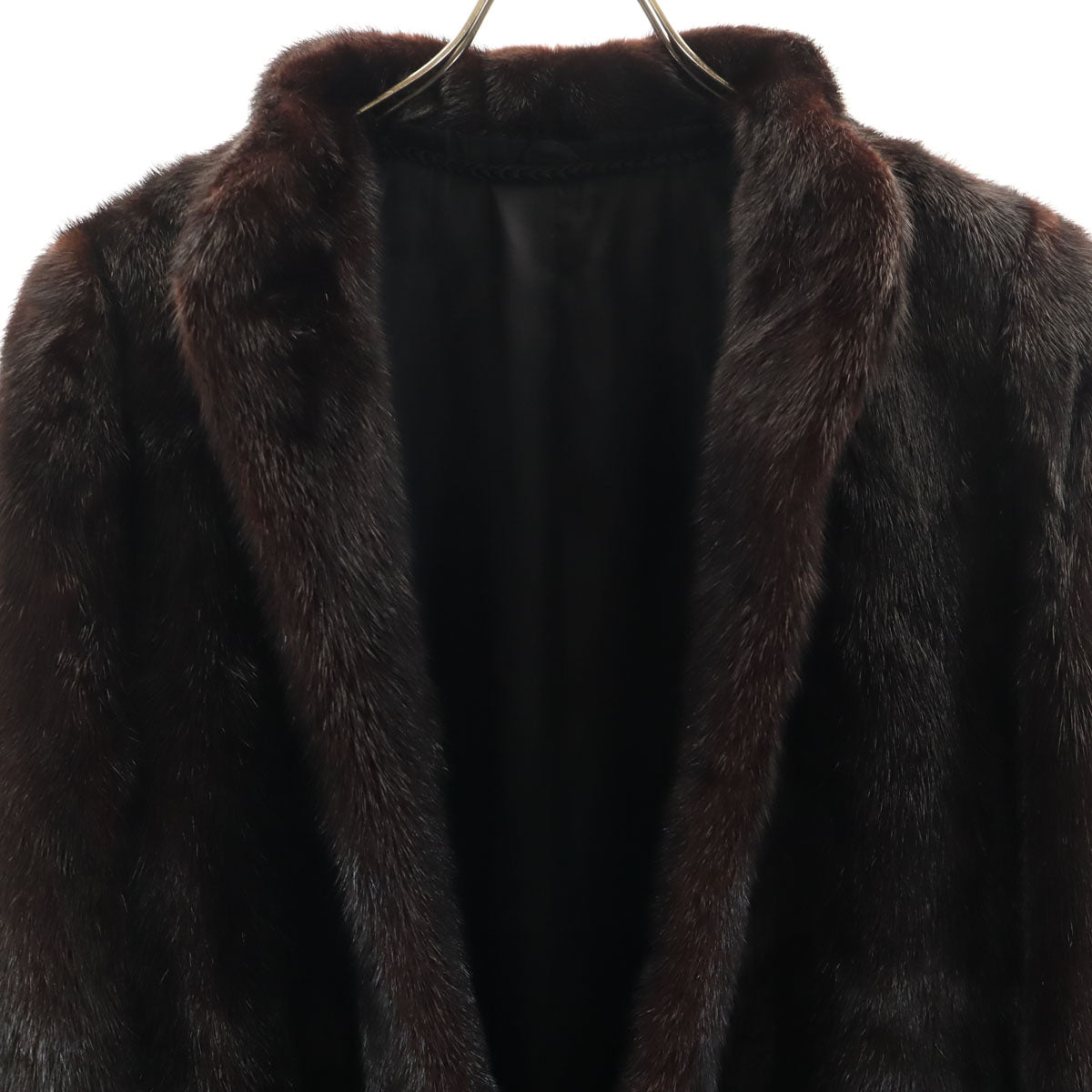 毛皮コート ダークブラウン メンズ
