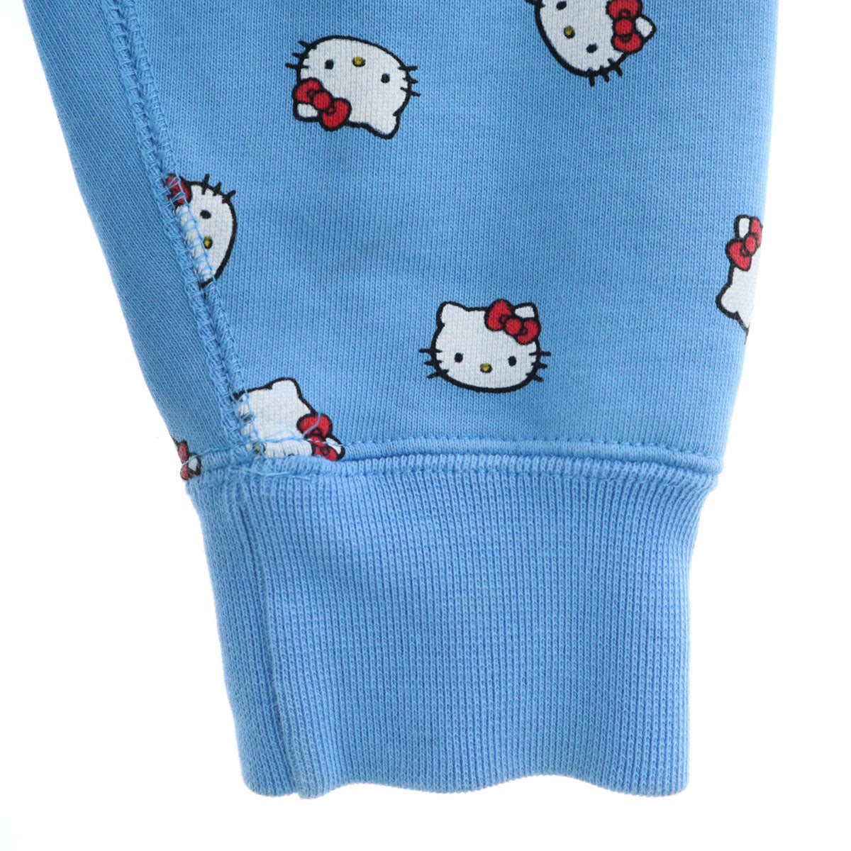 NIKE ナイキ Hello Kitty ハローキティ コラボ 長袖 スウェットパーカー M 水色 裏起毛 メンズ